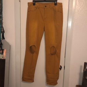 L&B Size 14 Mustard Yellow Jeans